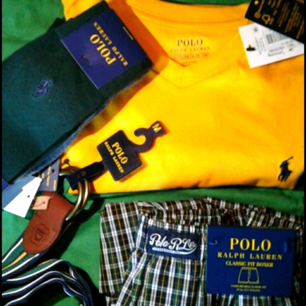 Belt boxers shorts socks shirt